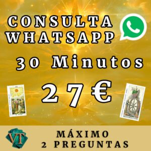 consulta whatsapp tarot 30 minutos