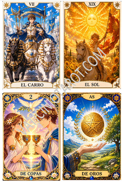 Cartas del Tarot Animado (Mazo Completo 78 Cartas) - Imagen 2