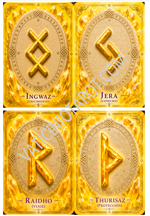 Oráculo de las Runas Vikingas (24 Cartas - Incluye Guía Completa) PREMIUM - Imagen 2