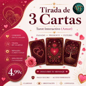 Tirada de 3 Cartas - Tarot Interactivo (Amor)