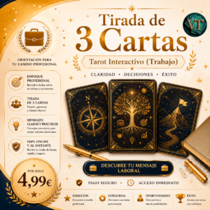 Tirada de 3 Cartas - Tarot Interactivo (Trabajo)