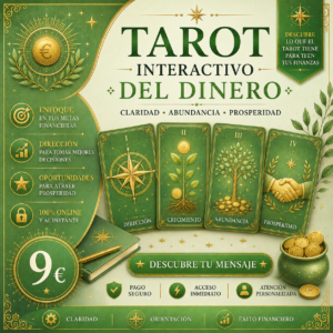 Tirada de 4 Cartas - Tarot Interactivo (Dinero)