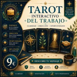 Tirada de 4 Cartas - Tarot Interactivo (Trabajo)