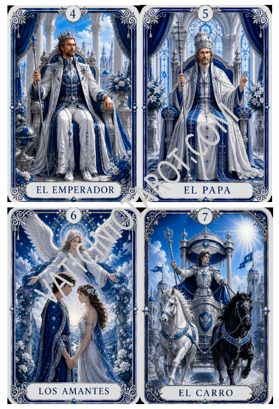 Tarot Azul (Mazo Completo 78 Cartas) PREMIUM - Imagen 2